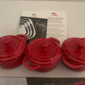 STAUB 3 pc Mini Cocottes